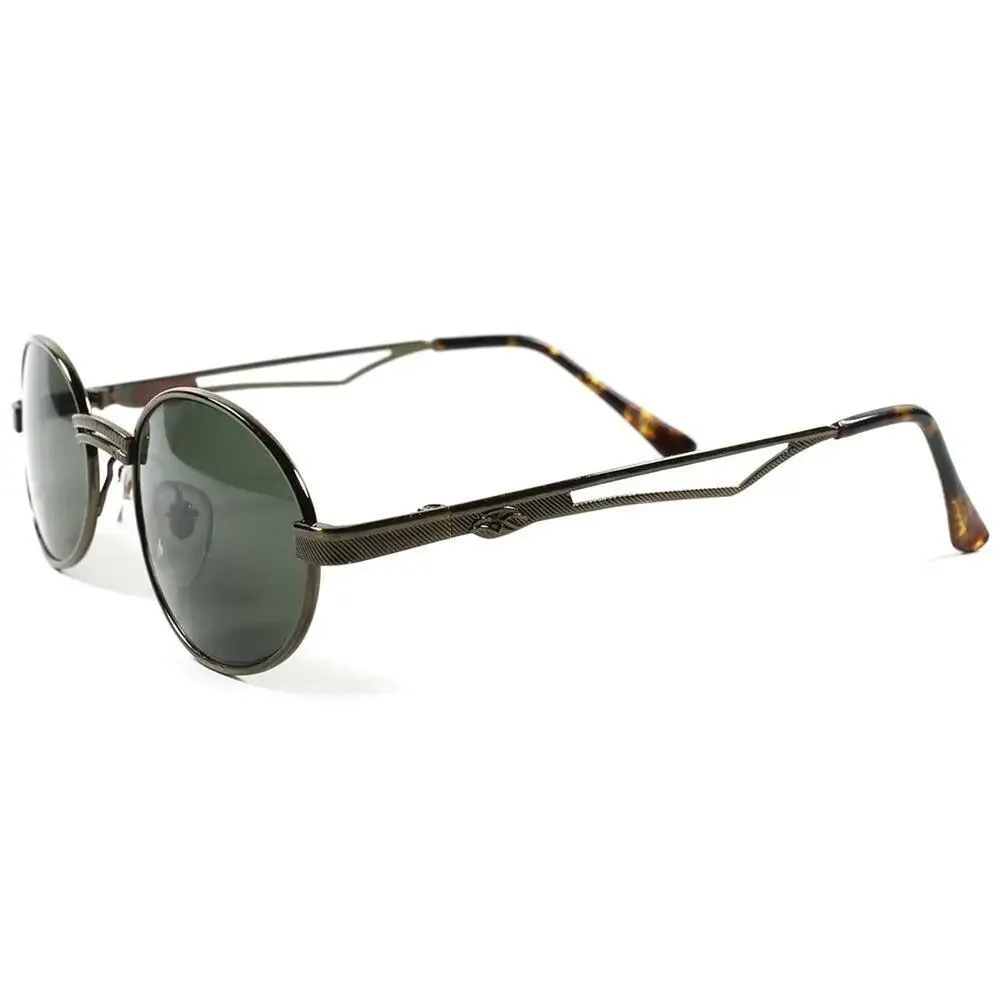 Vintage Retro Hipster Fashion Old School Mens Womens Oval Round Sunglasses